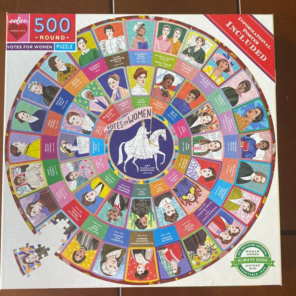 Circle 500 piece puzzle Votes For Women 🧩 🚺